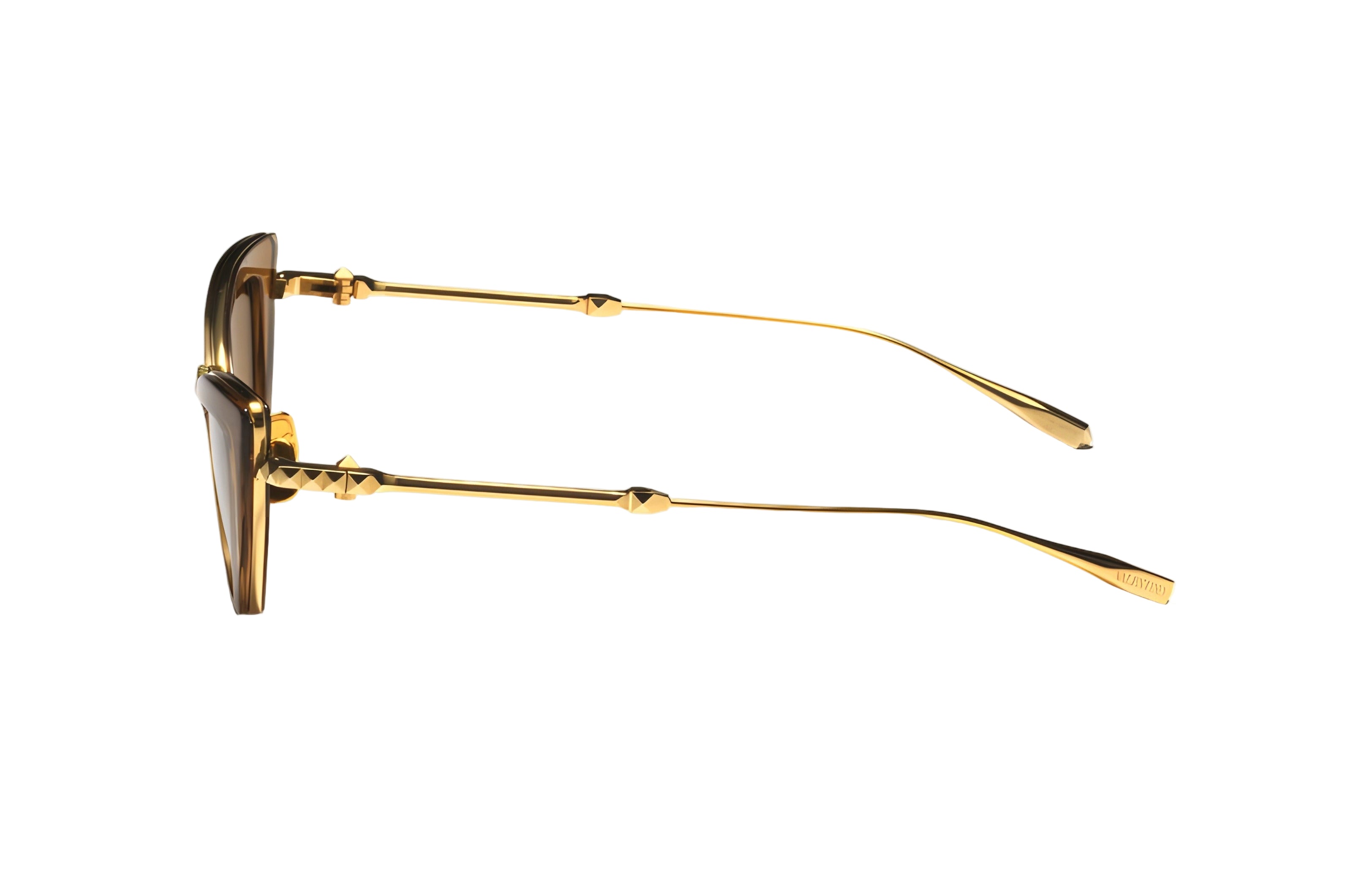 VALENTINO VLS102B VIII GLD BRN 50 SUNGLASSES