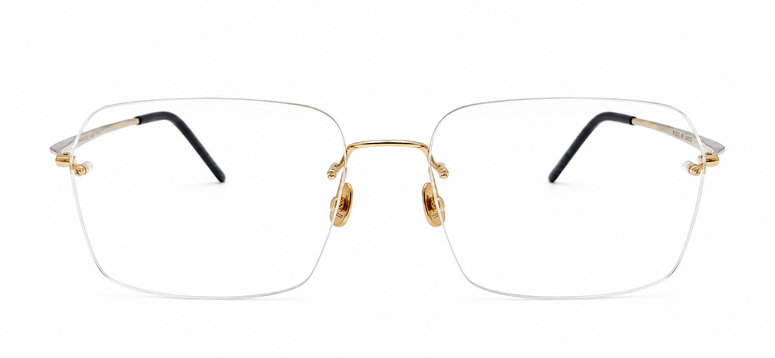 LINDBERG 2539 T951 114BA SPIRIT PRECIOUS YELLOW GOLD BLK 750 53 FRAME