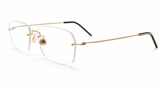 LINDBERG 2539 T951 114BA SPIRIT PRECIOUS YELLOW GOLD BLK 750 53 FRAME