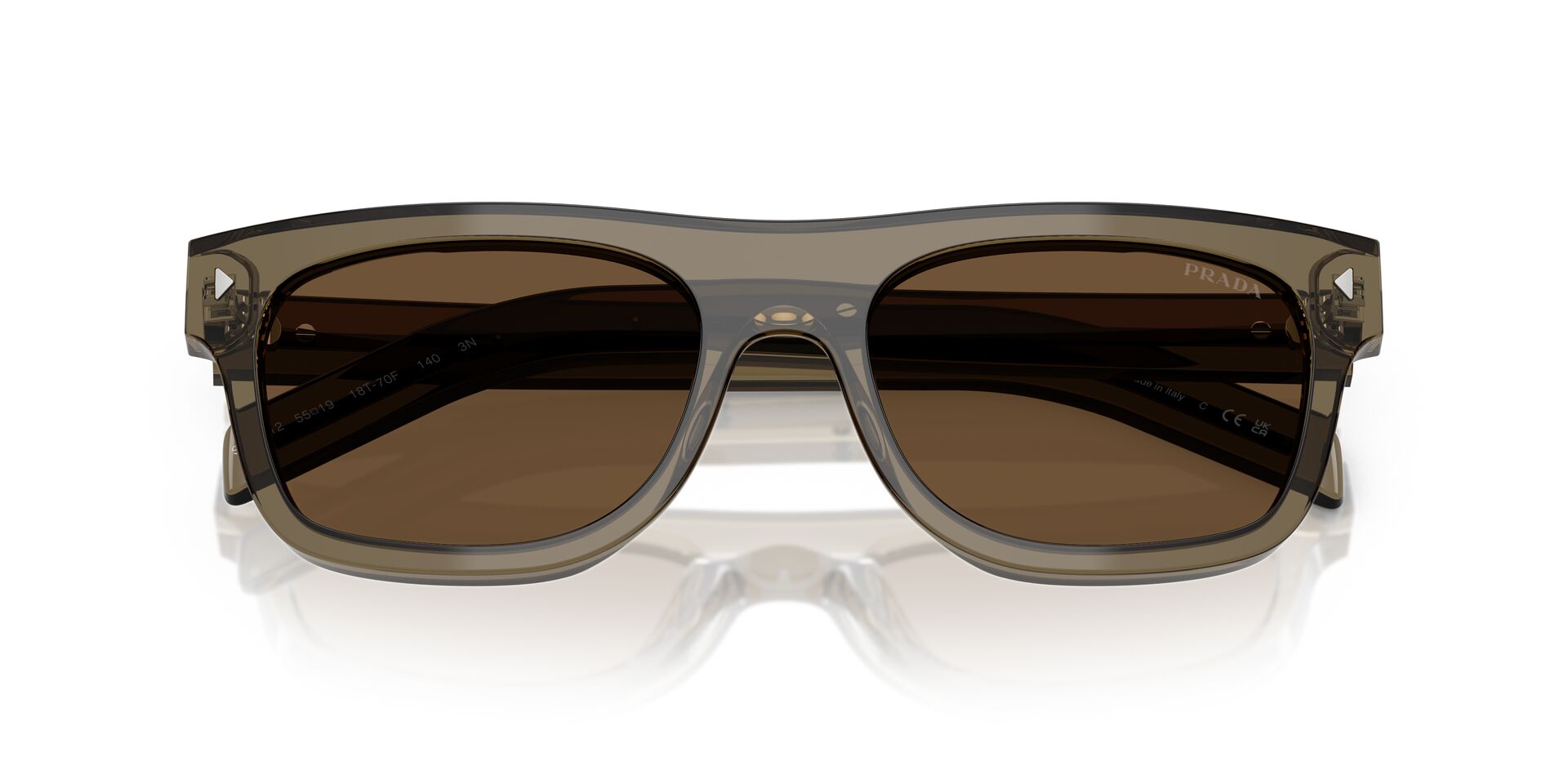 PRADA PRB12S 18T70F 55 SUNGLASSES