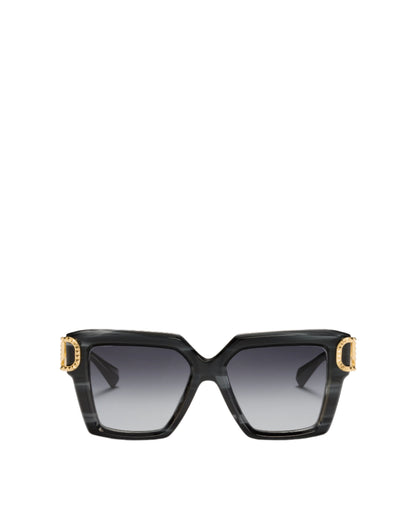 VALENTINO VLS107A V-UNO BLK GLD 55 SUNGLASSES