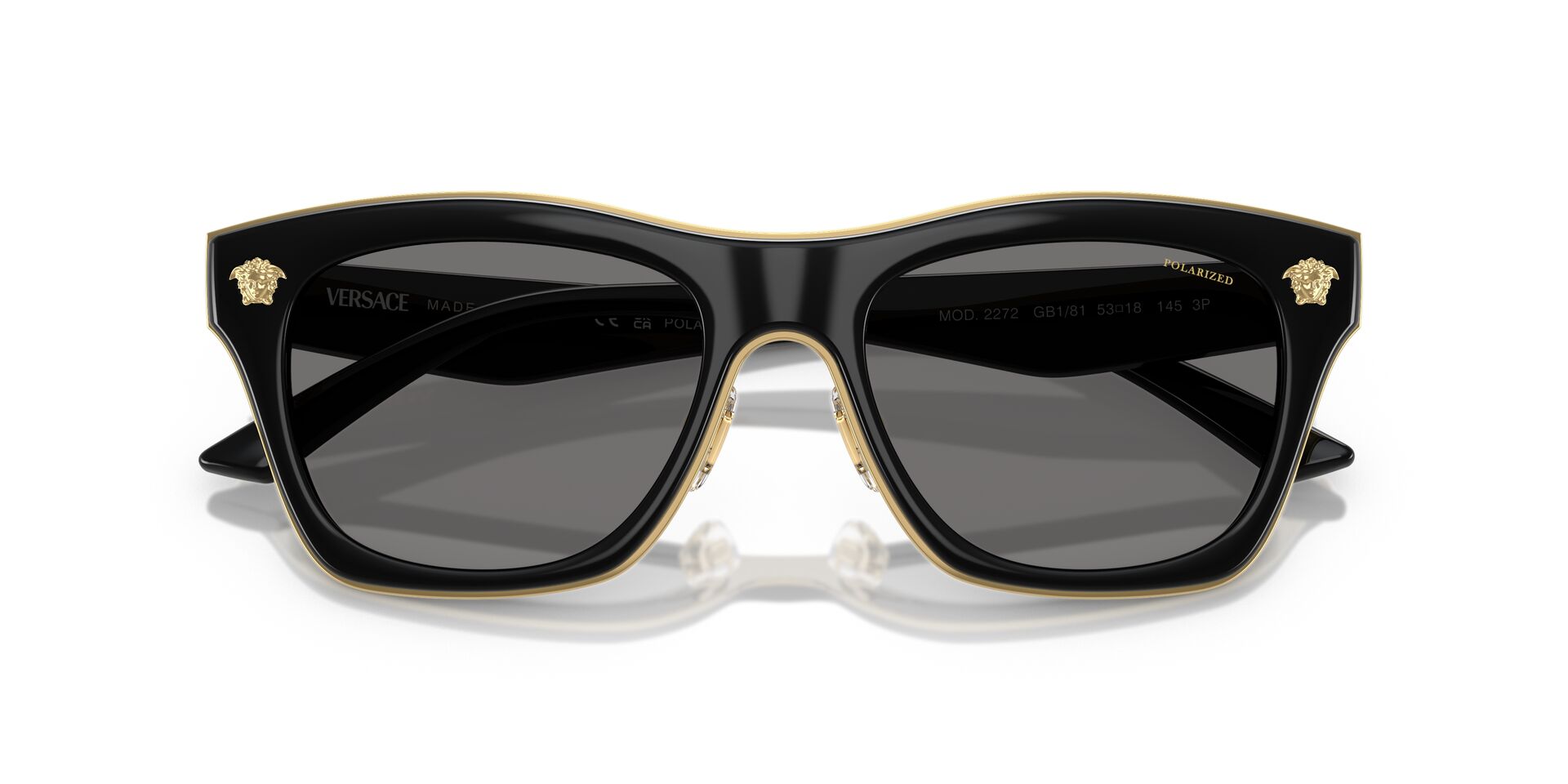 VERSACE VE2272 GB1 81 53 SUNGLASSES