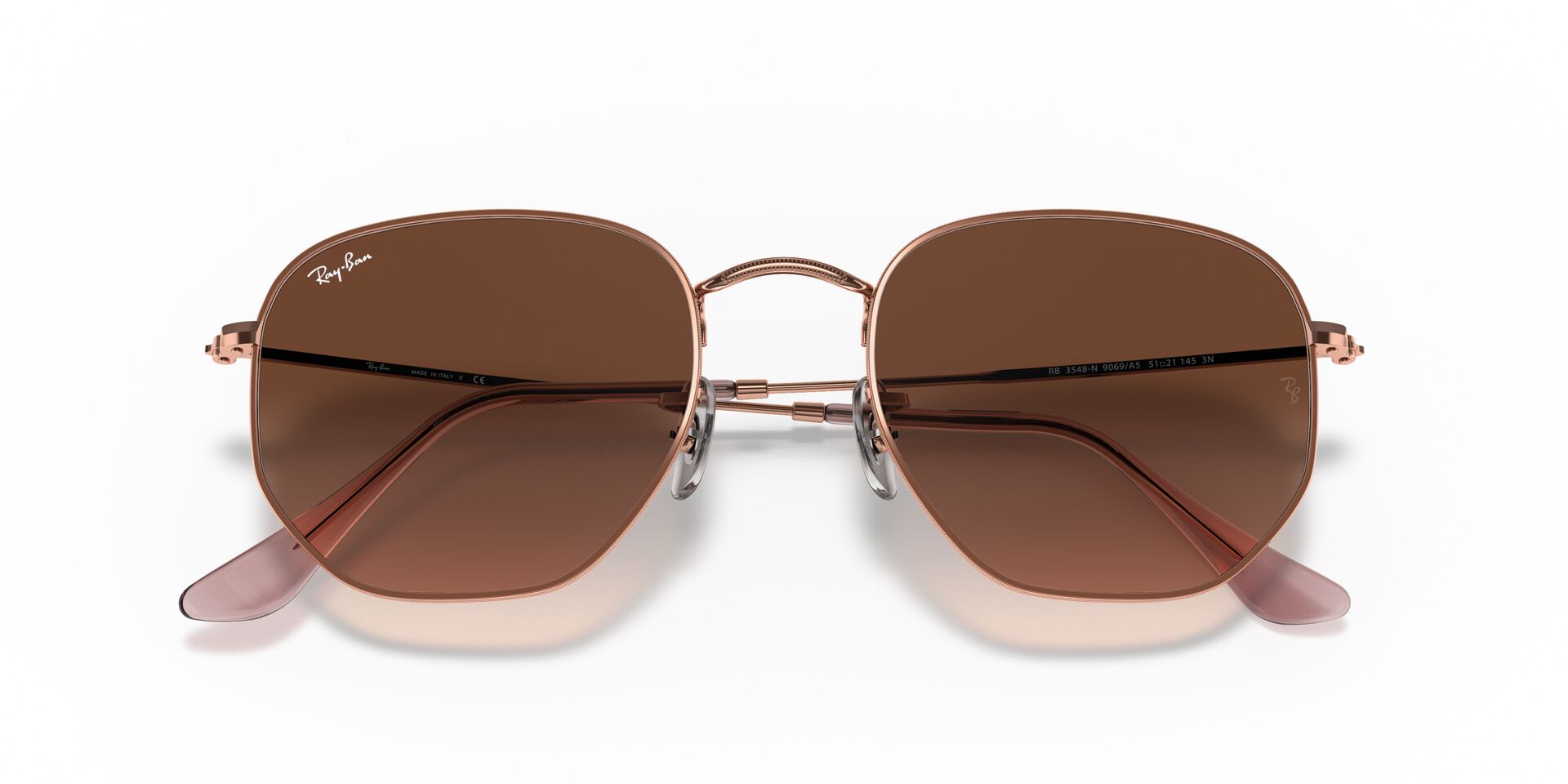 RAYBAN RB3548N HEXAGONAL 9069A5 51 SUNGLASSES