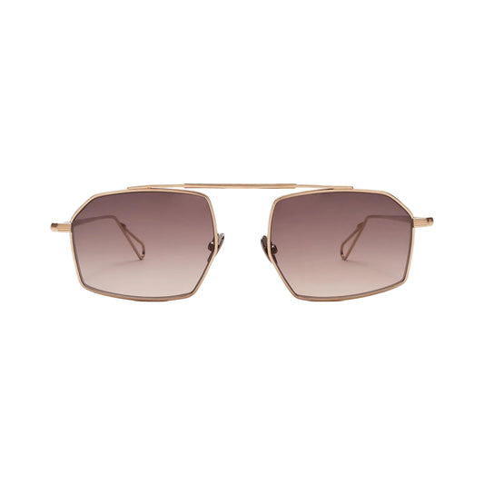 AHLEM ROYAL GREY GOLD BRUSHED 51 SUNGLASSES