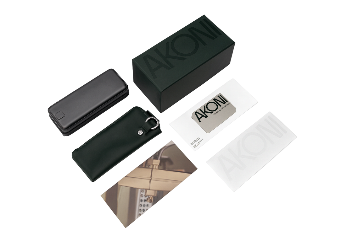 AKONI AKS510E TIROS GLD BLK 58 SUNGLASSES