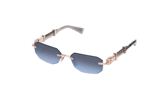 BALMAIN BPS194B GLD GRY 55 SUNGLASSES
