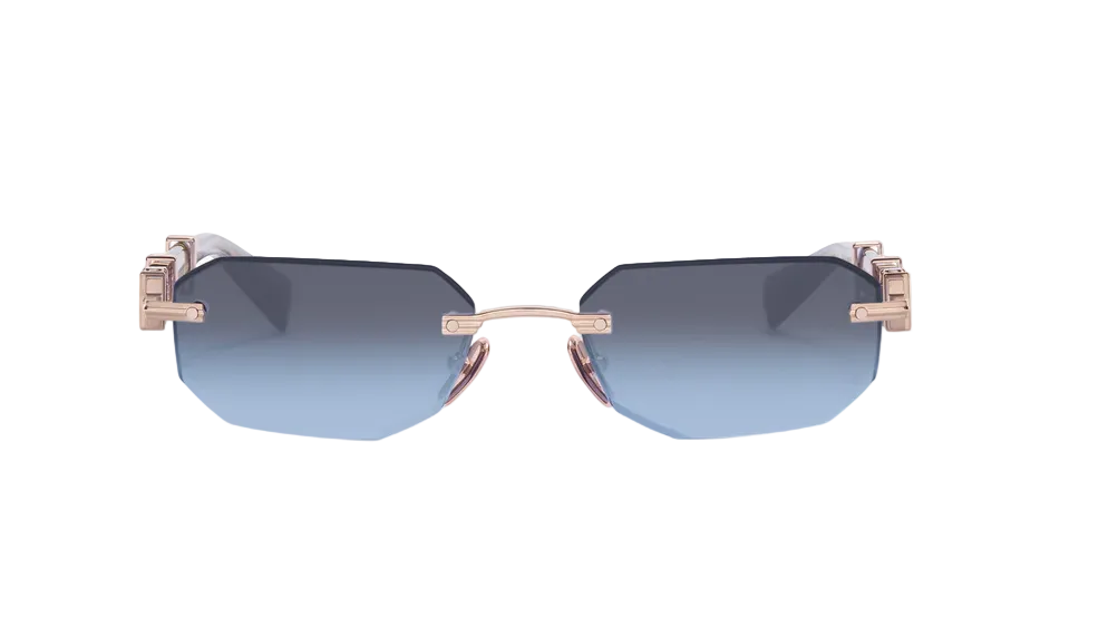 BALMAIN BPS194B GLD GRY 55 SUNGLASSES