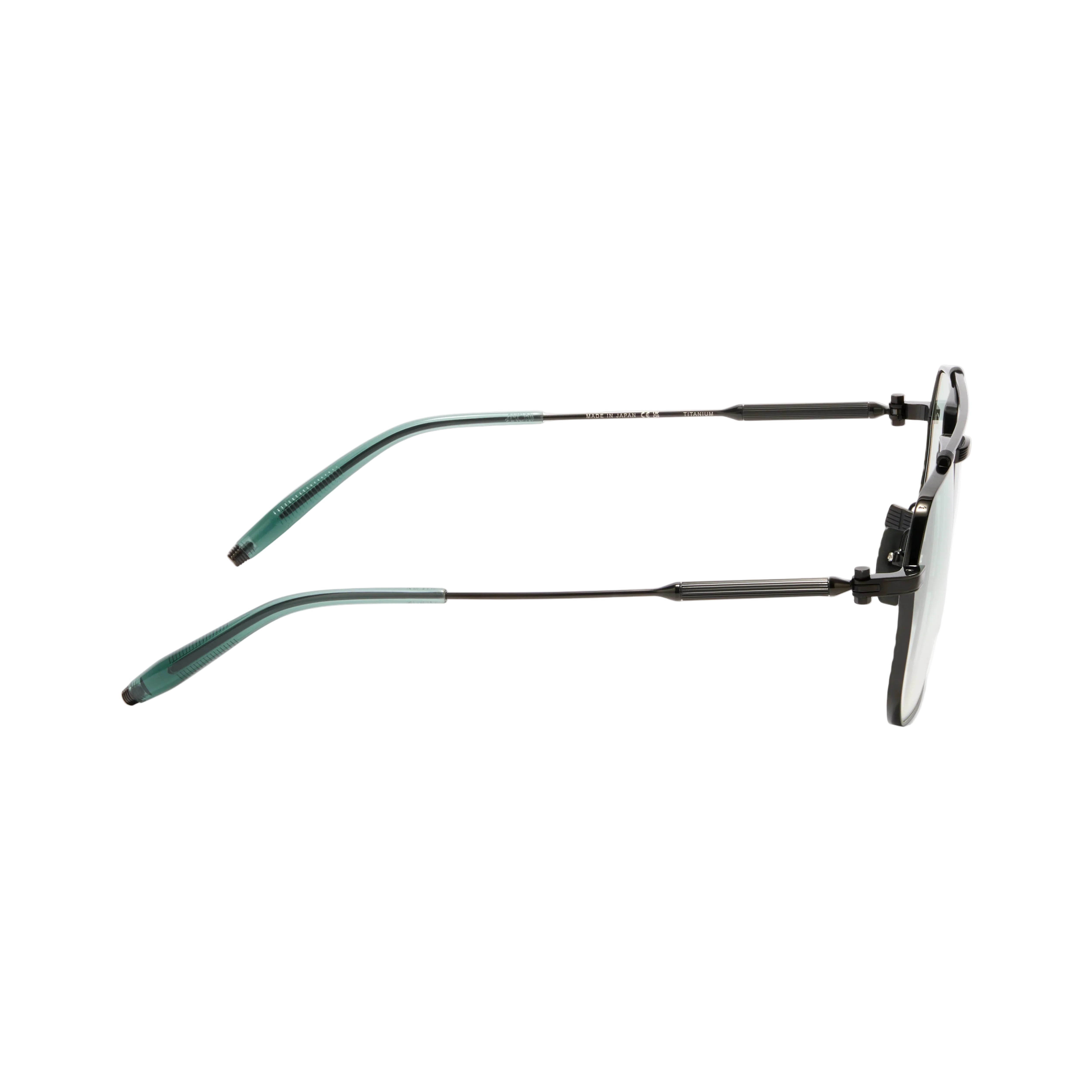 AKONI AKS545B ATLAS BLK GRN 55 SUNGLASSES