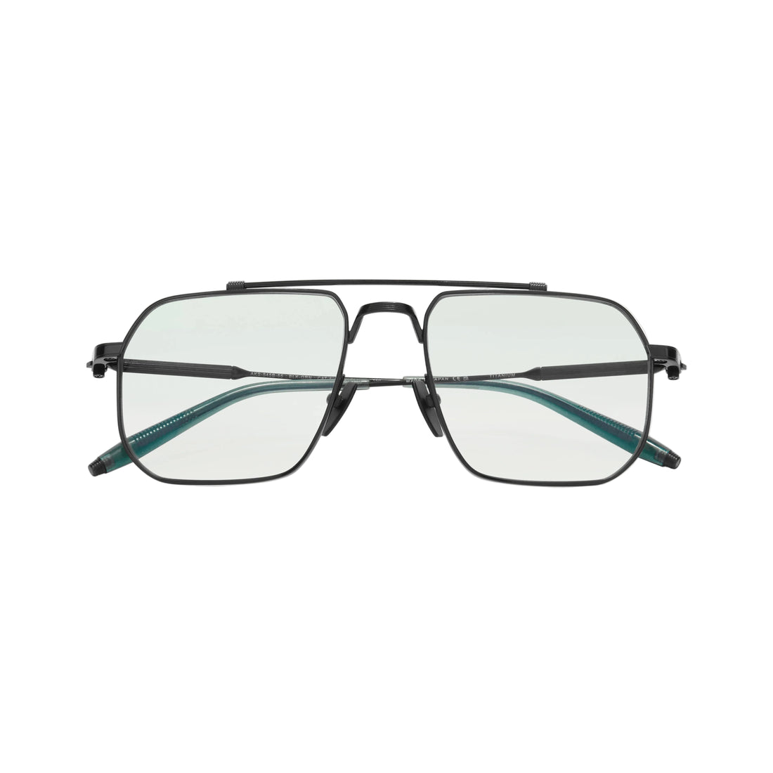 AKONI AKS545B ATLAS BLK GRN 55 SUNGLASSES