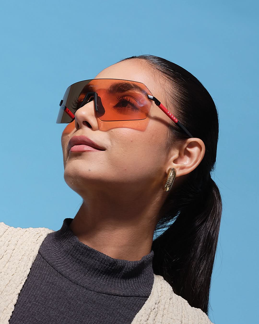PRADA PSB50S PRADA LINEA ROSSA 1BO90U 36 SUNGLASSES