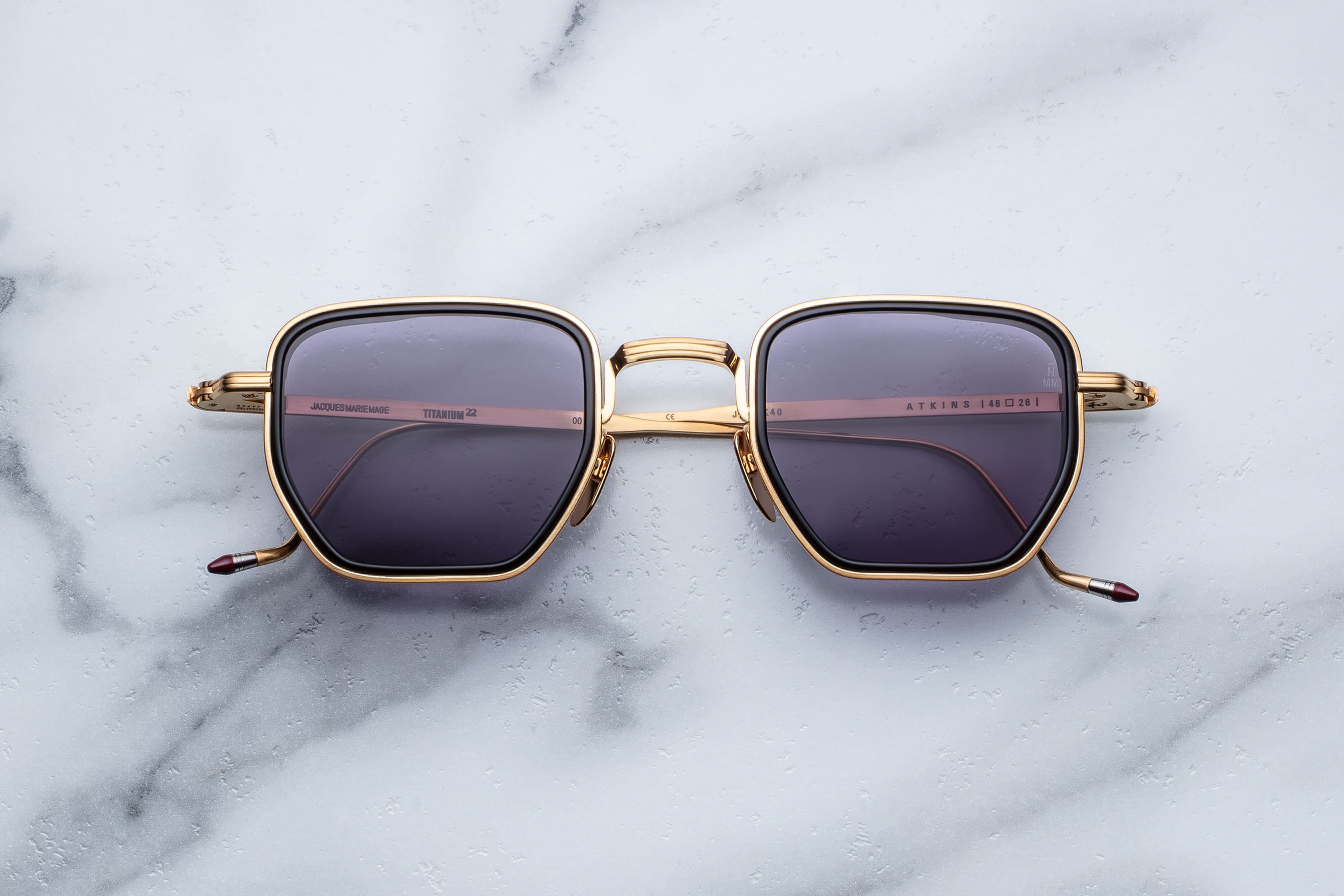 JACQUES MARIE MAGE ATKINS 35/500 JMMTK40 GOLD 146 SUNGLSSES