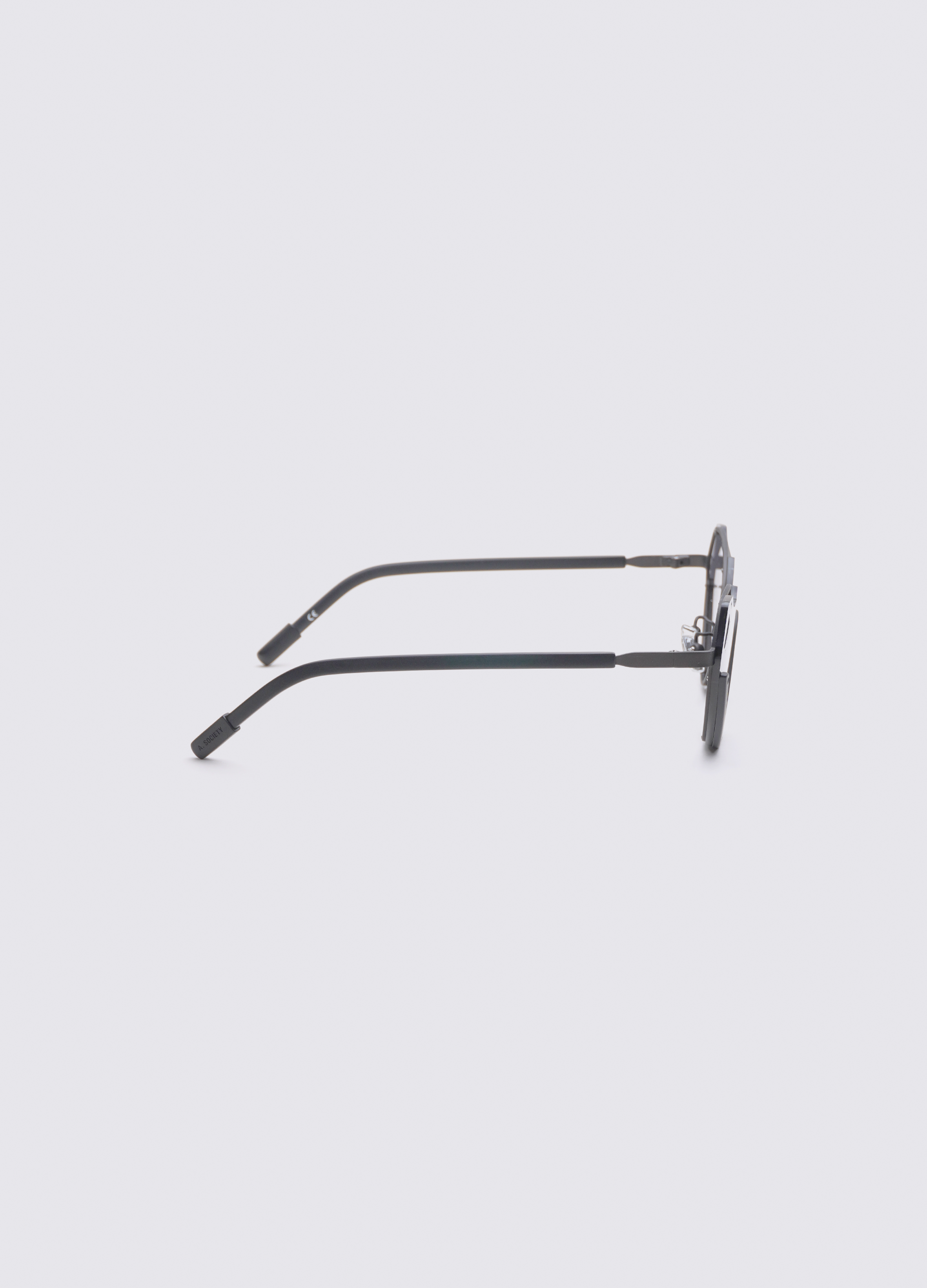 A SOCIETY BLAKE BLACK 63 SUNGLASSES