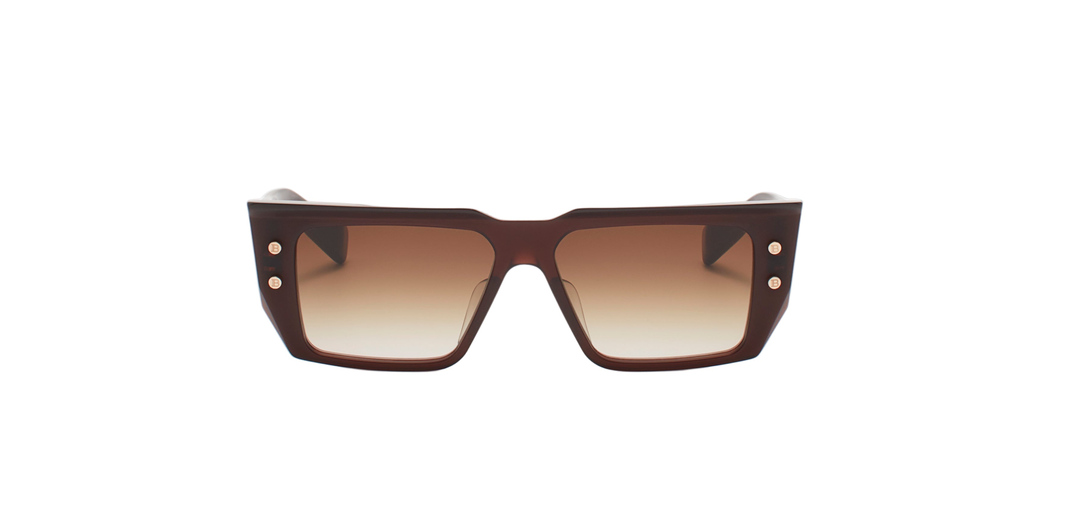 BALMAIN BPS128F B-VI BRN GLD 54 SUNGLASSES