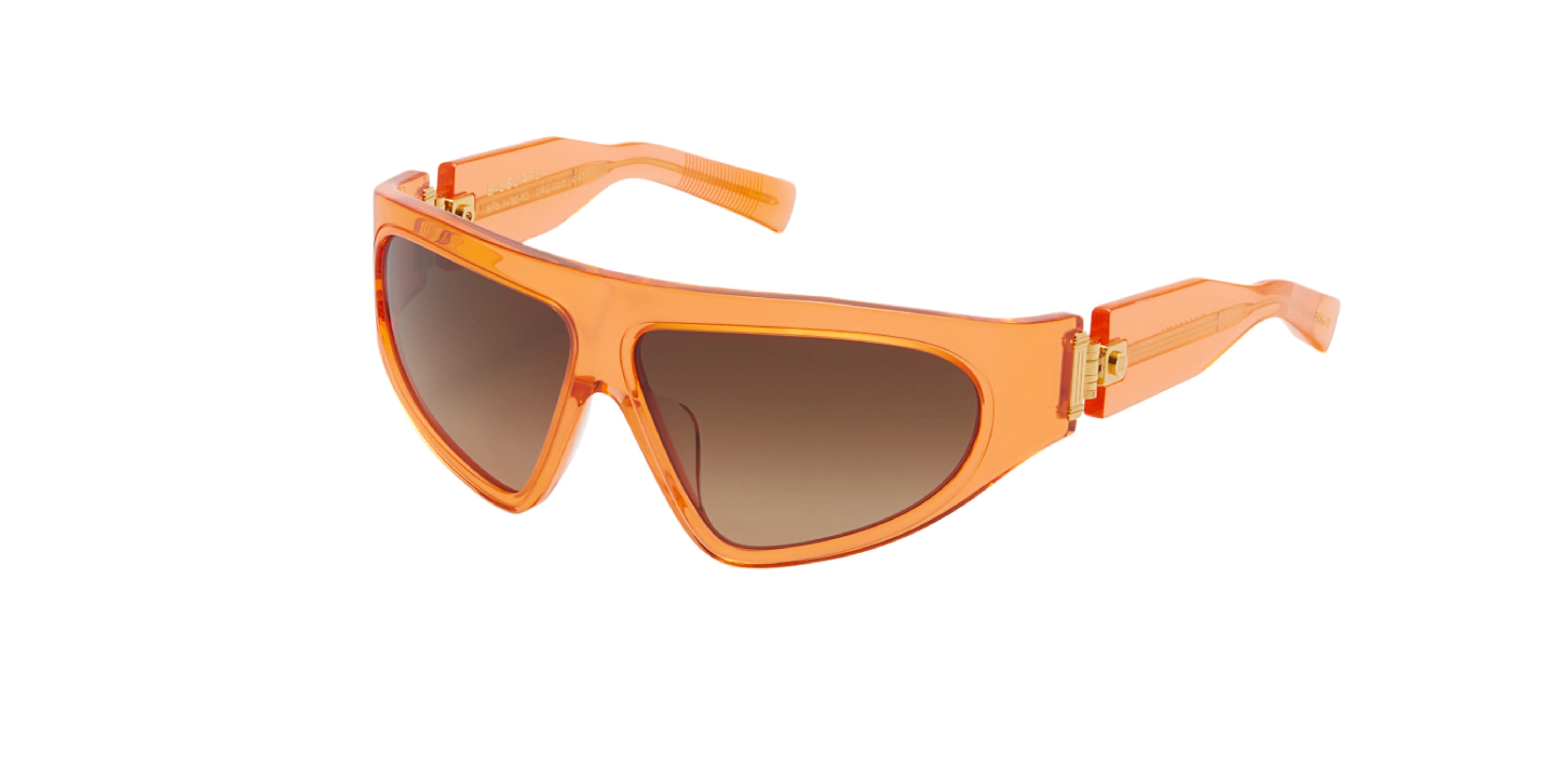 BALMAIN PARIS BPS143D B-ESCAPE ORG GLD 62 SUNGLASSES