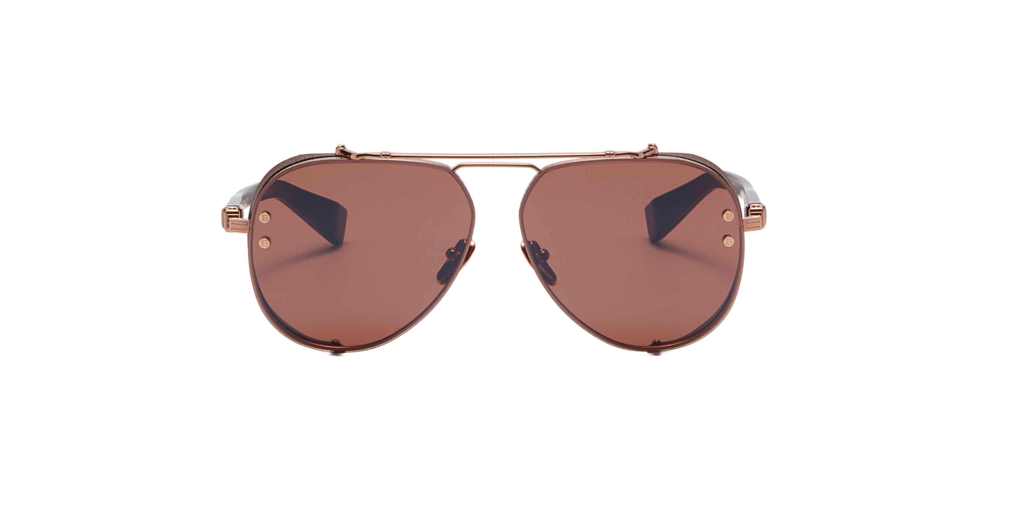 BALMAIN PARIS BPS125E CAPITAINE RSE BRN 62 SUNGLASSES