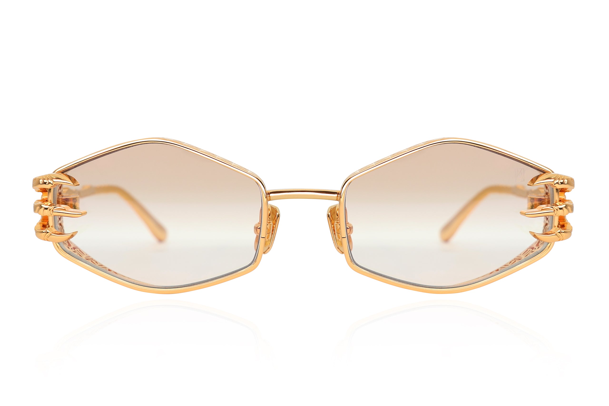 ANNA KARIN CLAW PLUME GOLD 58 SUNGLASSES