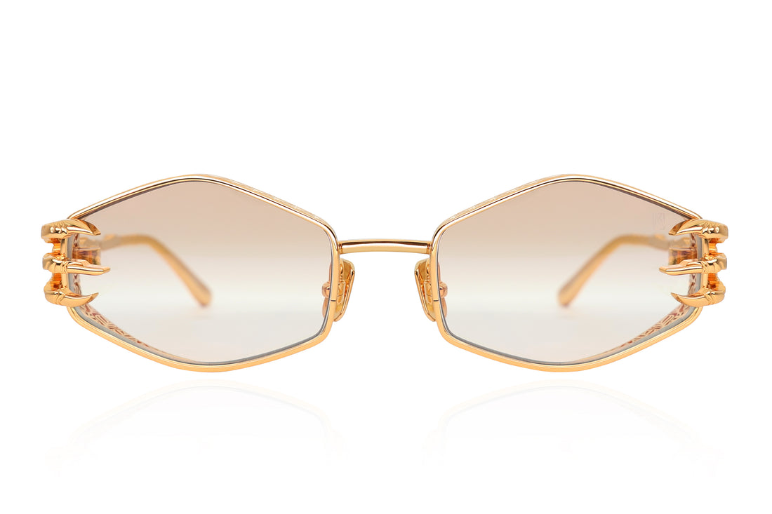 ANNA KARIN CLAW PLUME GOLD 58 SUNGLASSES