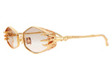 ANNA KARIN CLAW PLUME GOLD 58 SUNGLASSES