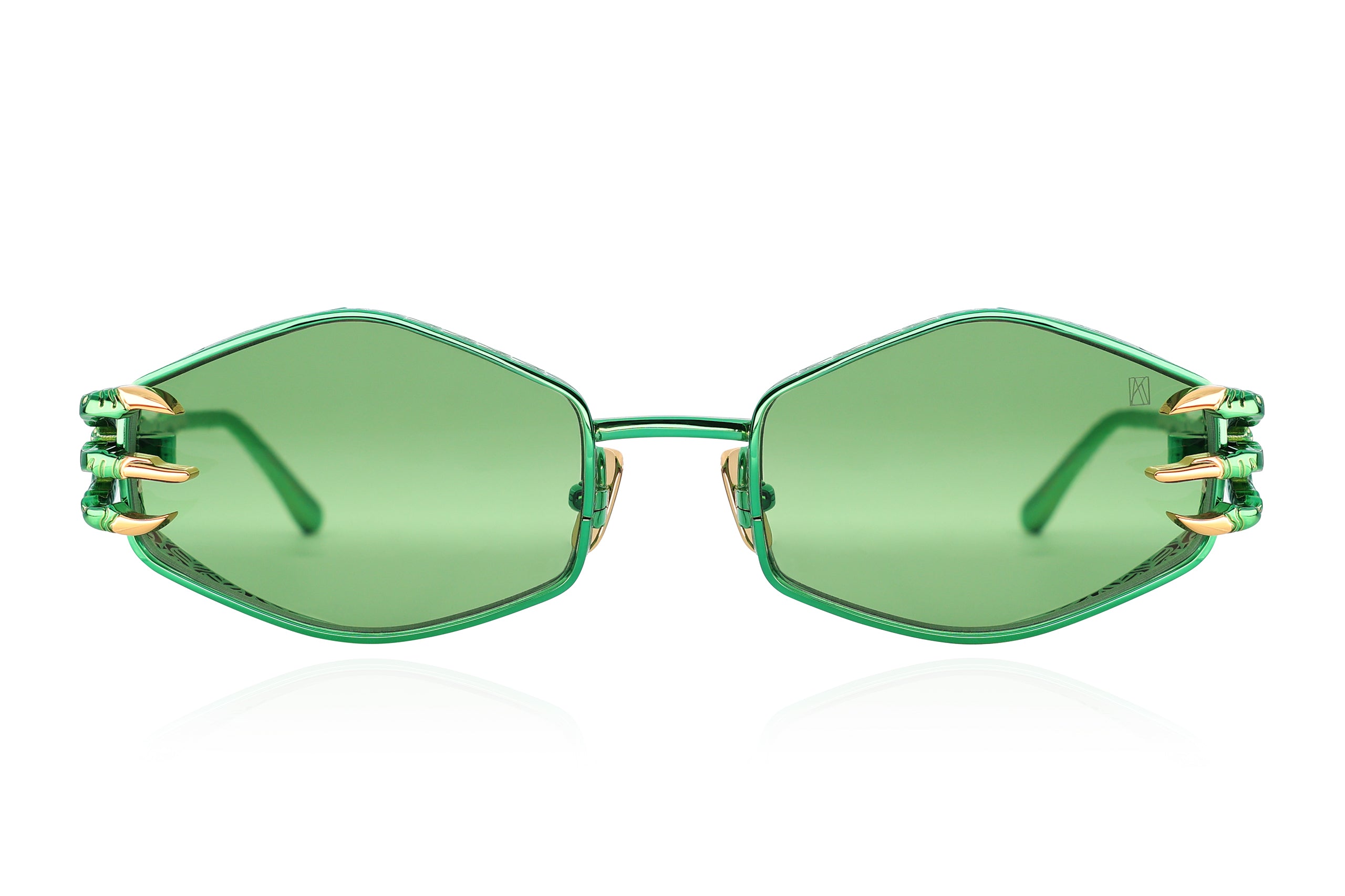 ANNA KARIN CLAW PLUME 87/100 SUMMER GREEN 58 SUNGLASSES
