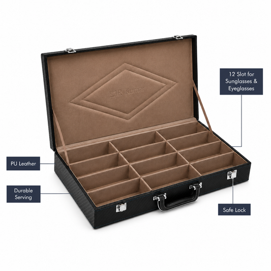 Eyewear 12 Slot Black Organizer Tray