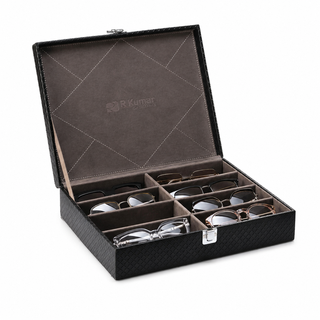 Eyewear 8  Slot Black Organizer Tray