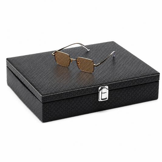 Eyewear 8  Slot Black Organizer Tray