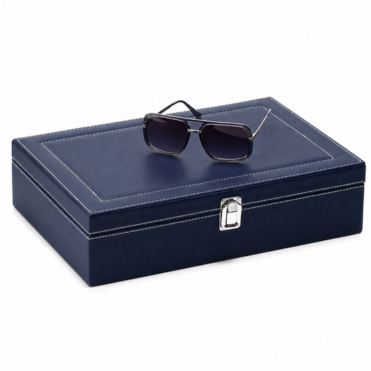 Eyewear 6  Slot Blue Organizer Tray