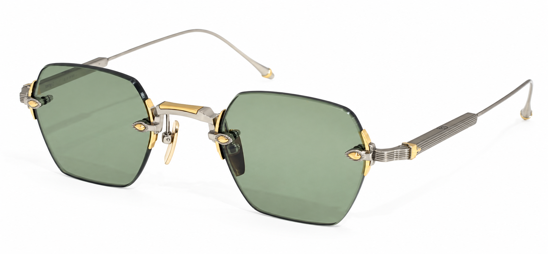 FRAME MONTANA FMT6 2 RECT SILVER GREEN 47 SUNGLASSES