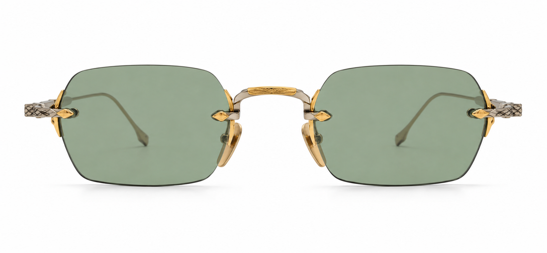 FRAME MONTANA FMT6 2 RECT SILVER GREEN 47 SUNGLASSES