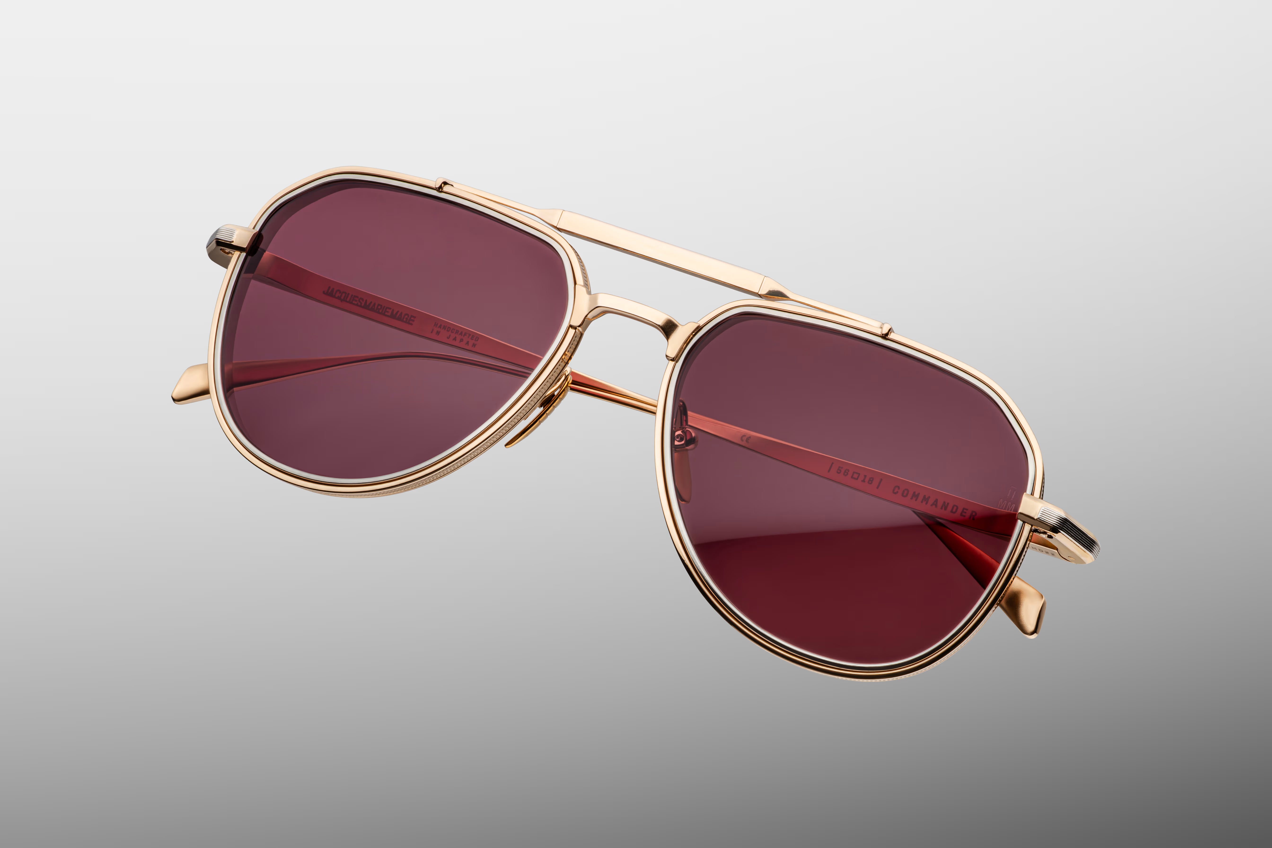 JACQUES MARIE MAGE COMMANDER 109/200 JMMMD22 CHAMPAGNE 56 SUNGLASSES