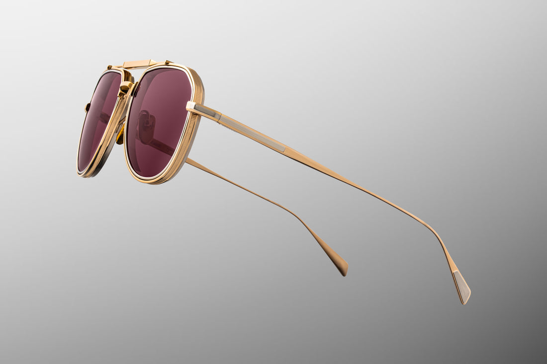 JACQUES MARIE MAGE COMMANDER 109/200 JMMMD22 CHAMPAGNE 56 SUNGLASSES