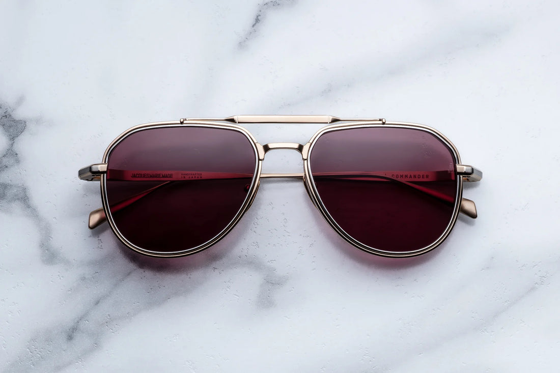 JACQUES MARIE MAGE COMMANDER 109/200 JMMMD22 CHAMPAGNE 56 SUNGLASSES