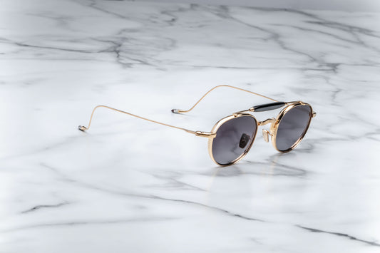 JACQUES MARIE MAGE DASAN 179/500 JMMDS40 GOLD SUNGLASSES