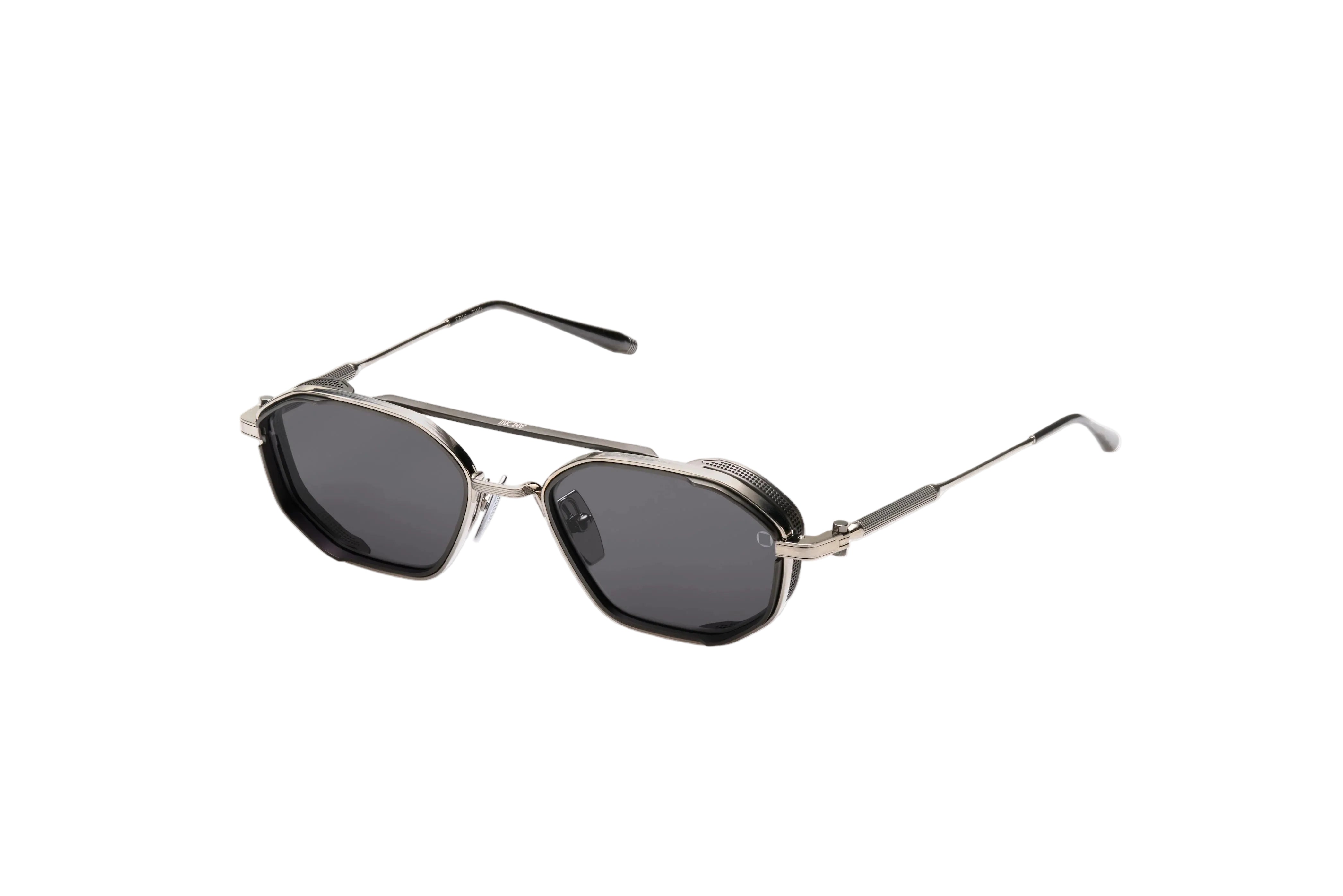 AKONI AKS508E ERIS TWO SLV BLK 51 SUNGLASSES