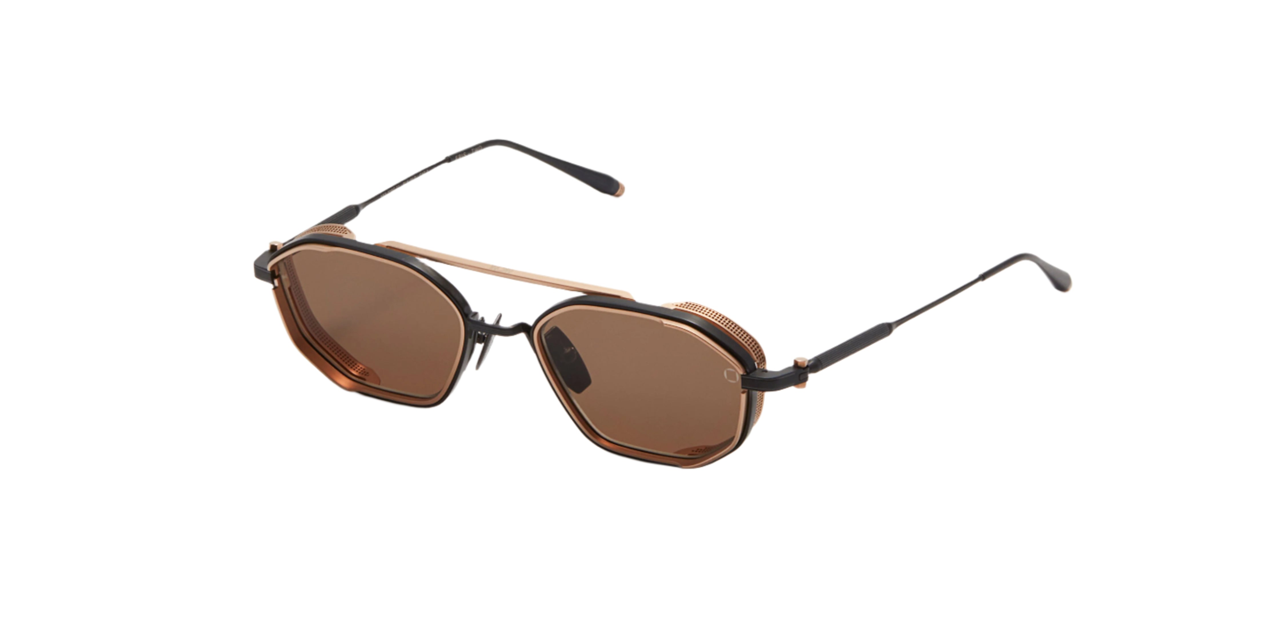 AKONI AKS508C BLK GLD 51 SUNGLASSES