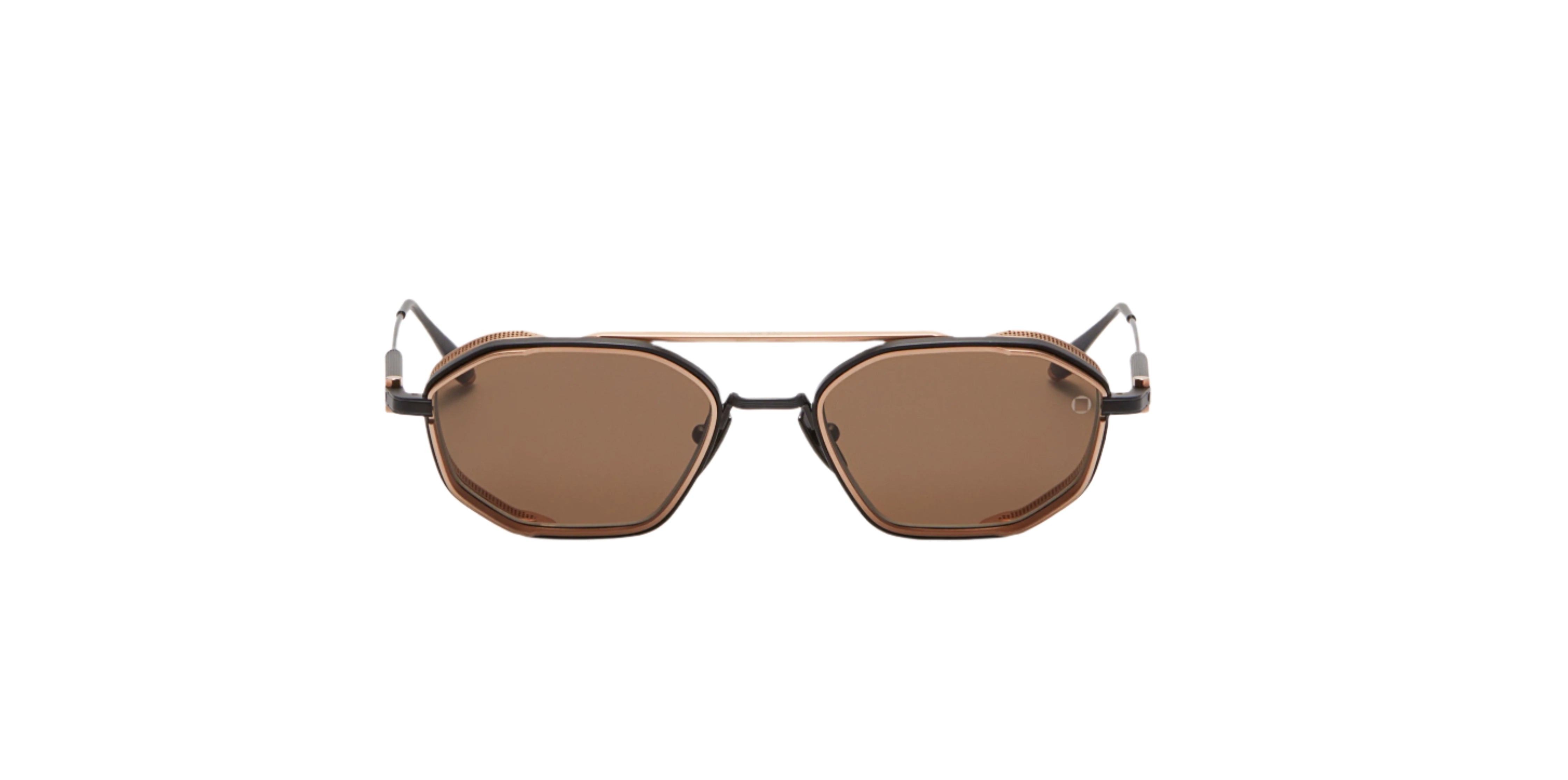 AKONI AKS508C BLK GLD 51 SUNGLASSES