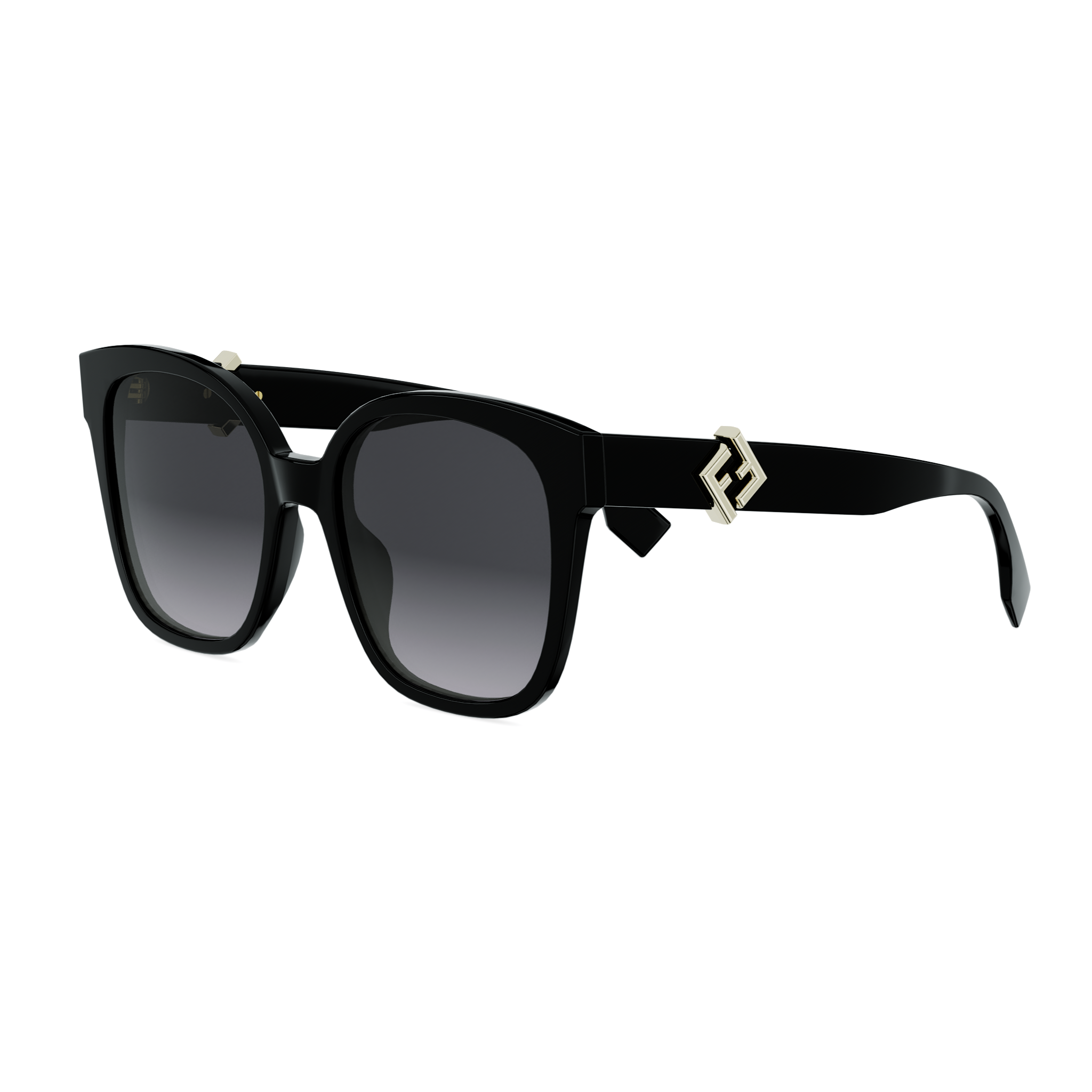 FENDI FE40186I 01B 55 SUNGLASSES