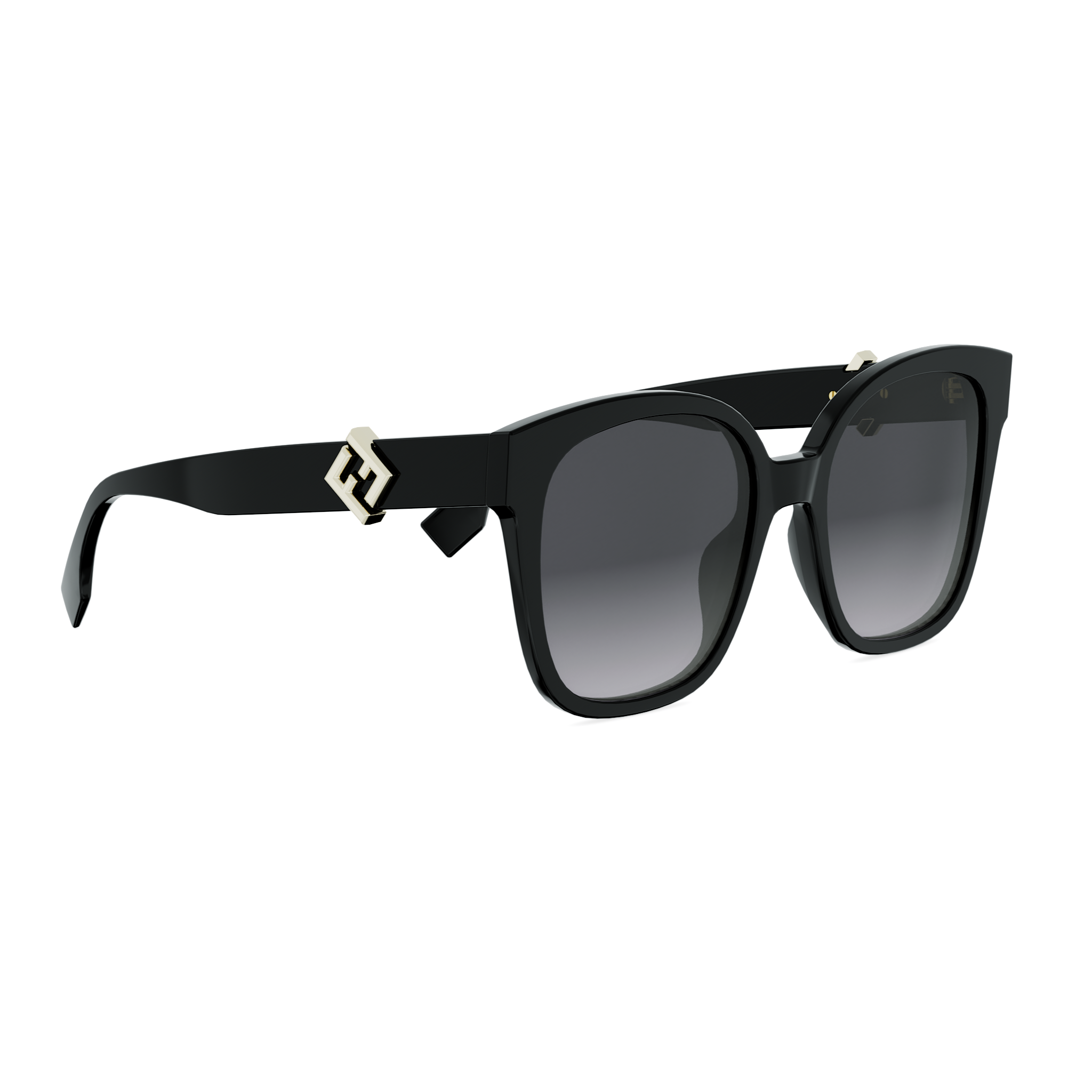 FENDI FE40186I 01B 55 SUNGLASSES