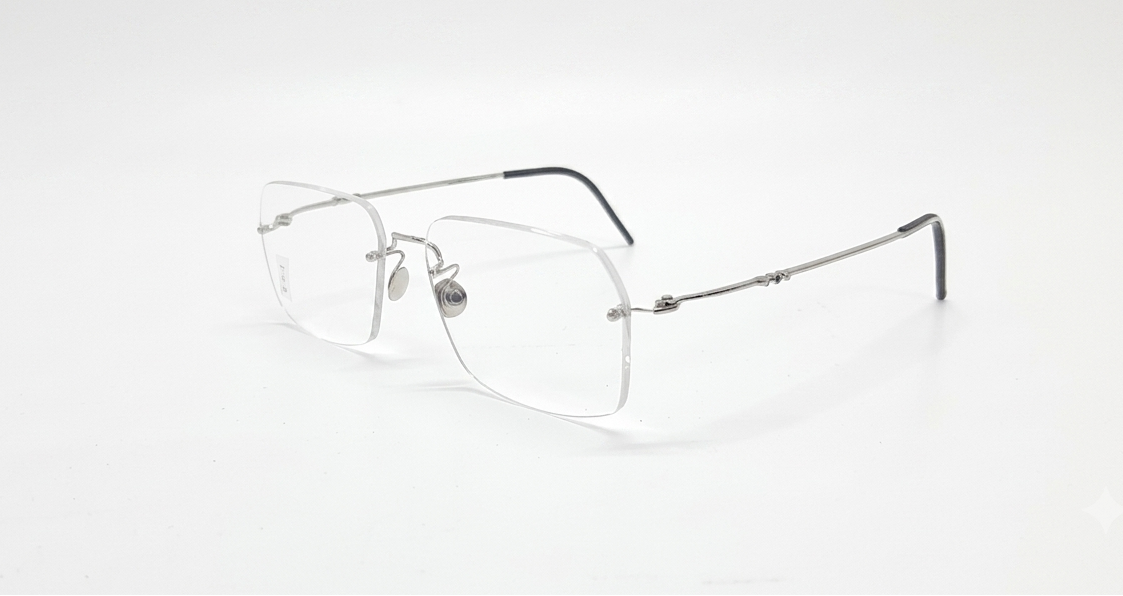 LINDBERG LTD065 492BB SPIRIT PRECIOUS DIAMOND SAPPHIRES WHITE GOLD 750 53 FRAME