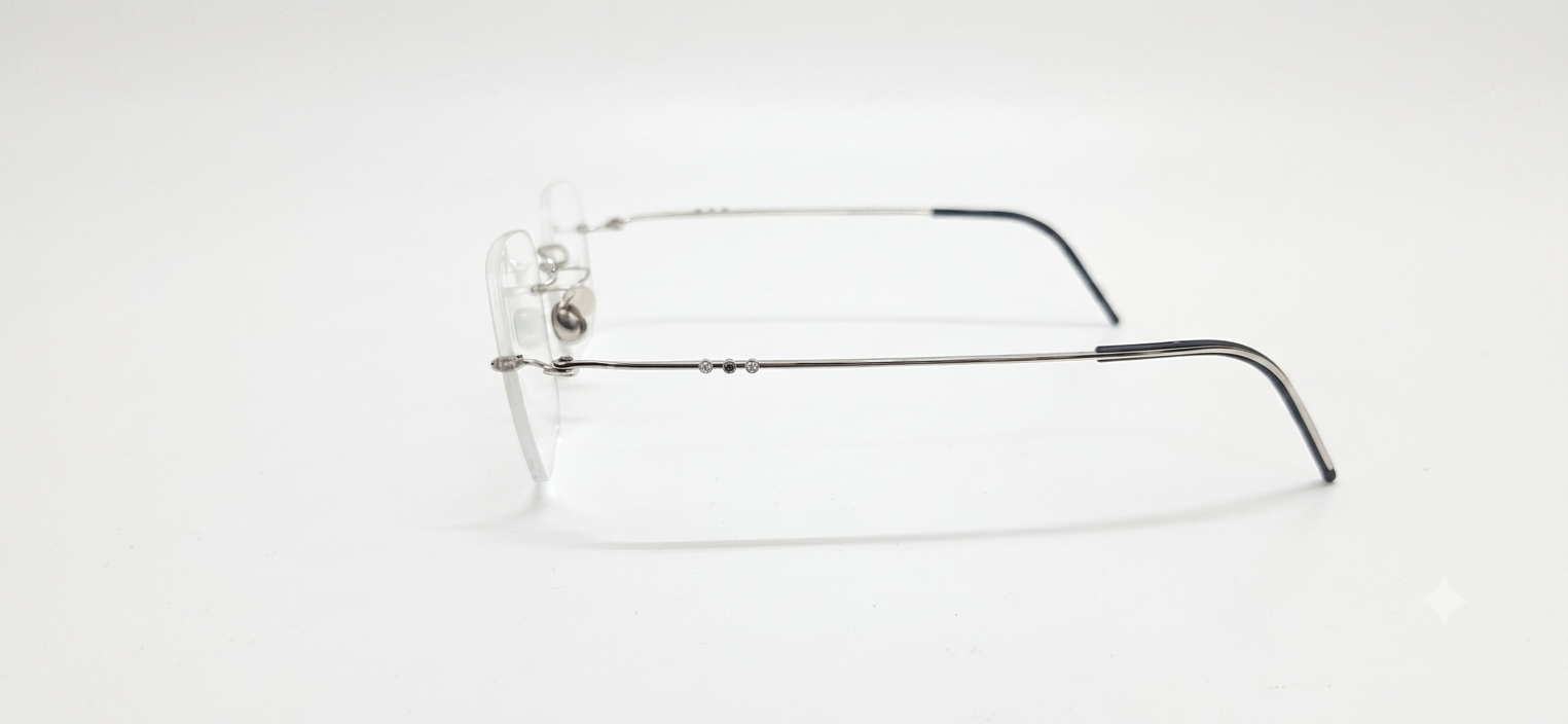 LINDBERG LTD065 492BB SPIRIT PRECIOUS DIAMOND SAPPHIRES WHITE GOLD 750 53 FRAME