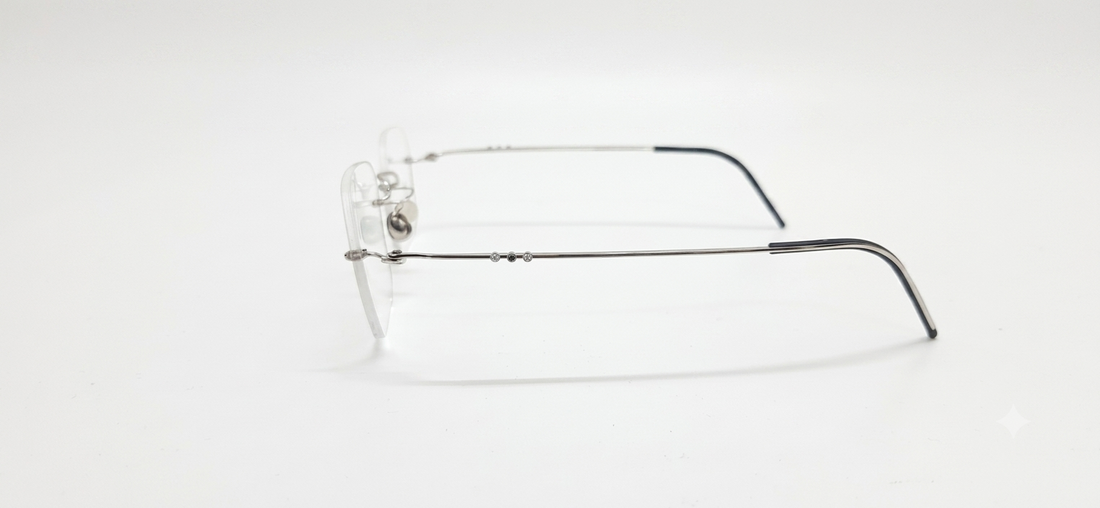 LINDBERG LTD065 492BB SPIRIT PRECIOUS DIAMOND SAPPHIRES WHITE GOLD 750 53 FRAME