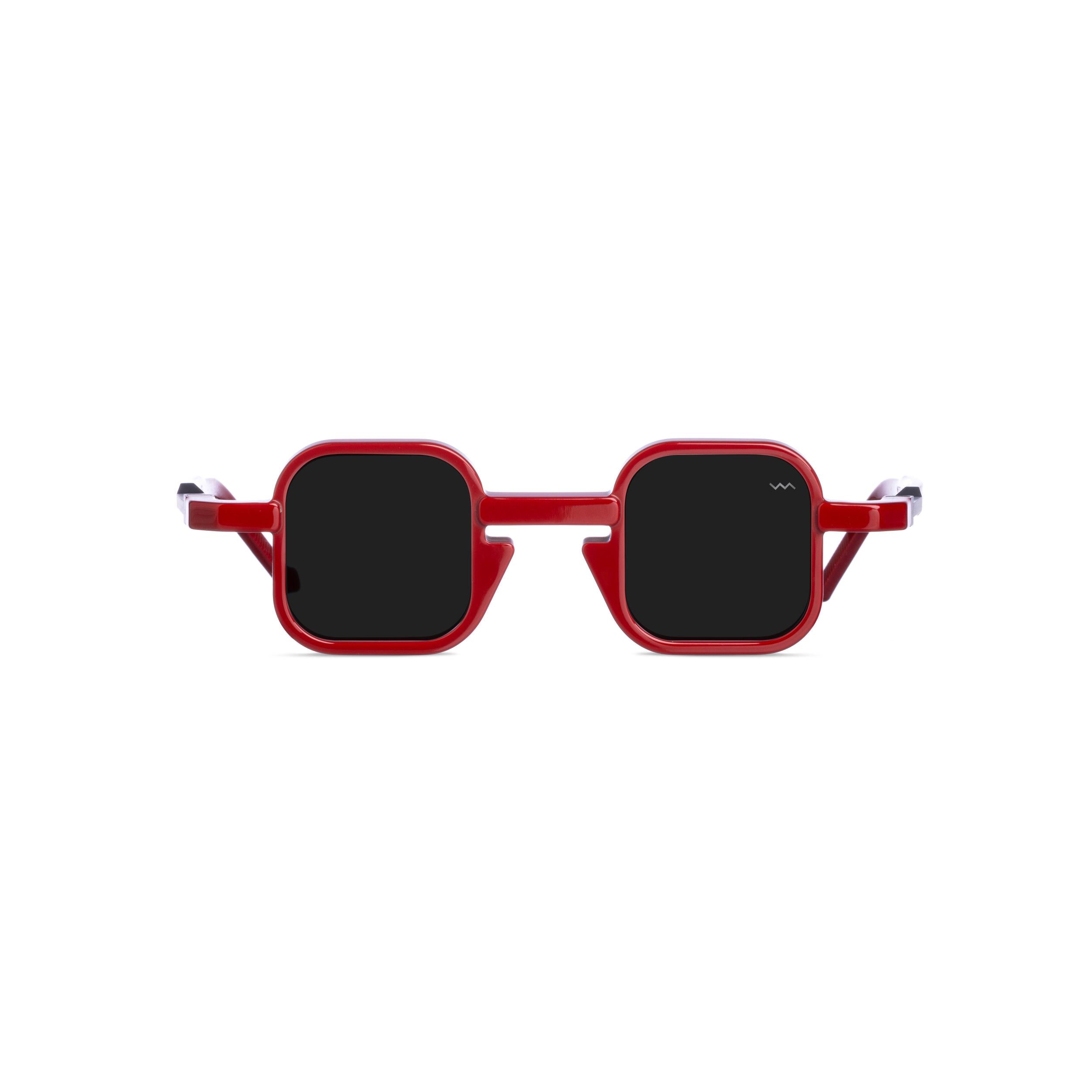 VAVA WL0067 WHITE LABEL RED 39 SUNGLASSES