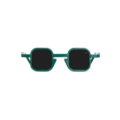 VAVA WL0067 WHITE LABEL BLACK MATT GREEN 39 SUNGLASSES