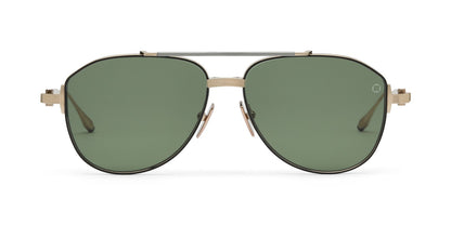 AKONI AKS521A HELIOS GLD BLK 57 SUNGLASSES
