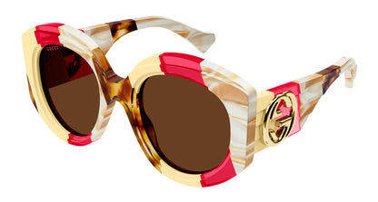 GUCCI GG1308S 003 0004 Full 53 140 Plastic SUNGLASSES