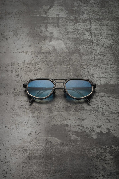 CAPOTE C397 BLK BLUE 53 SUNGLASSES
