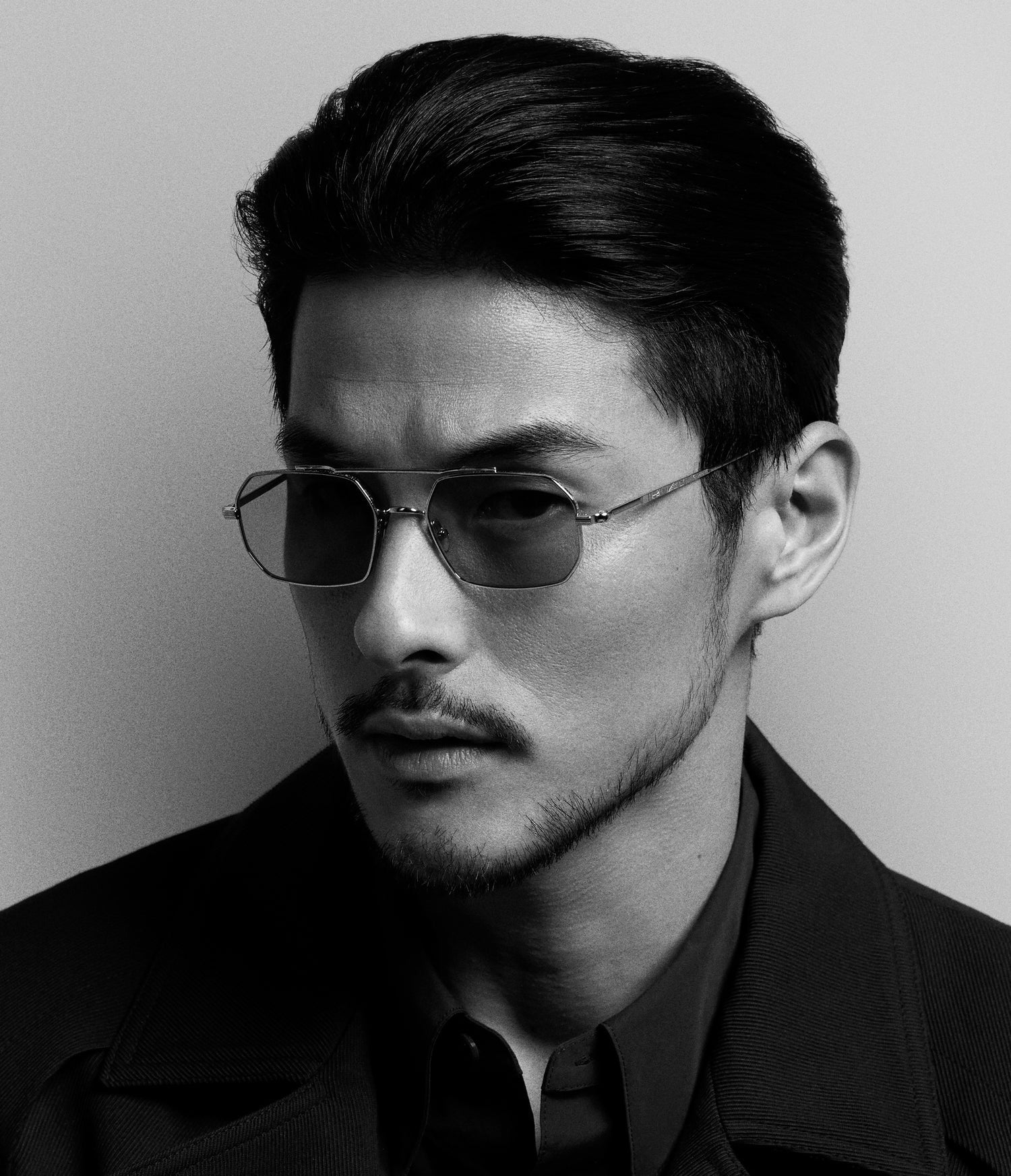 AHLEM CLOVIS RUTHENIUM BRUSHED 52 SUNGLASSES