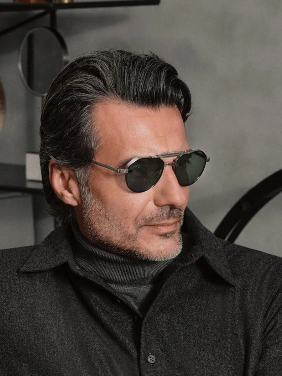 AKONI AKS546A ASTROLIS BLK GRY 55 SUNGLASSES