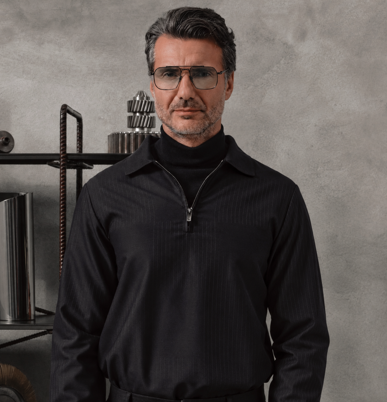 AKONI AKS545B ATLAS BLK GRN 55 SUNGLASSES
