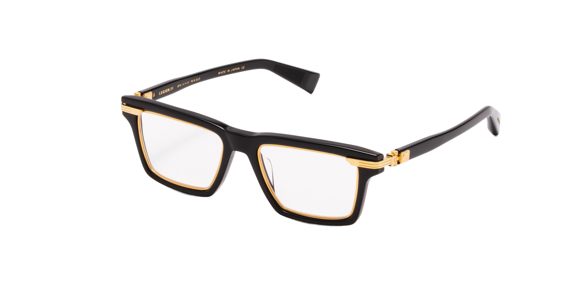 BALMAIN PARIS BPX141A LEGION IV BLK GLD 53 FRAME